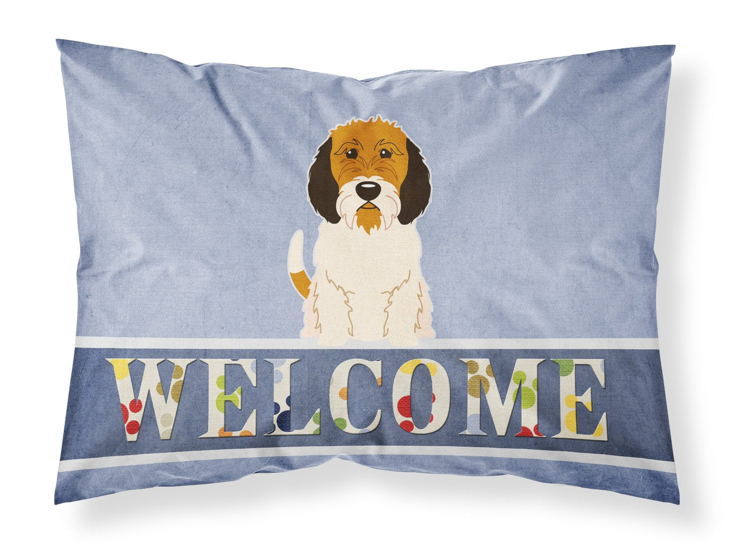 Petit Basset Griffon Veenden Welcome Standard Pillowcase Lightweight Super Soft Easy Care Decorative Artwork Pillowcase, Standard