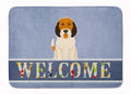 Petit Basset Griffon Veenden Welcome Memory Foam Kitchen Mat Machine Washable Anti-Fatigue Cushion Comfort Bath or Kitchen Rug