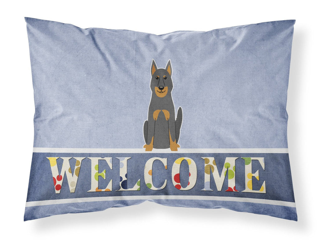 Beauce Shepherd Dog Welcome Standard Pillowcase Lightweight Super Soft Easy Care Decorative Artwork Pillowcase, Standard
