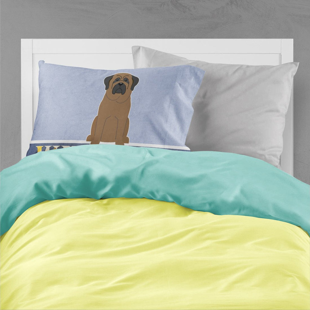 Bullmastiff Welcome Standard Pillowcase Lightweight Super Soft Easy Care Decorative Artwork Pillowcase, Standard
