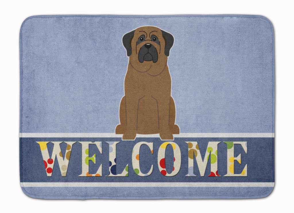 Bullmastiff Welcome Memory Foam Kitchen Mat Machine Washable Anti-Fatigue Cushion Comfort Bath or Kitchen Rug