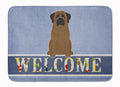 Bullmastiff Welcome Memory Foam Kitchen Mat Machine Washable Anti-Fatigue Cushion Comfort Bath or Kitchen Rug
