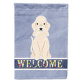 Bedlington Terrier Sandy Welcome House Flag 28x40 Porch Sleeve Pole Decorative Outside Yard Banner Artwork Wall Hanging, Polyester