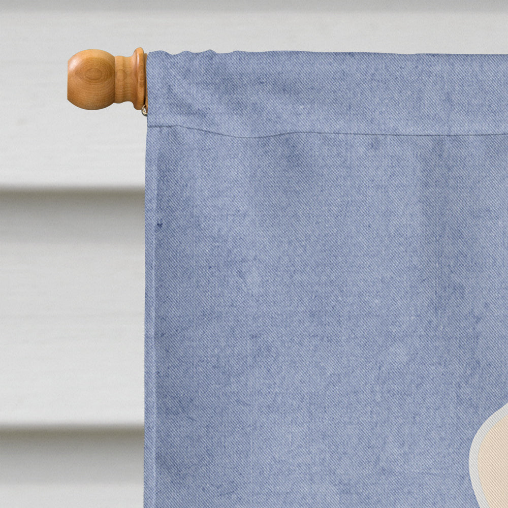 Bedlington Terrier Sandy Welcome House Flag 28x40 Porch Sleeve Pole Decorative Outside Yard Banner Artwork Wall Hanging, Polyester