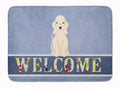 Bedlington Terrier Sandy Welcome Memory Foam Kitchen Mat Machine Washable Anti-Fatigue Cushion Comfort Bath or Kitchen Rug