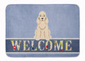 Cocker Spaniel Buff Welcome Memory Foam Kitchen Mat Machine Washable Anti-Fatigue Cushion Comfort Bath or Kitchen Rug