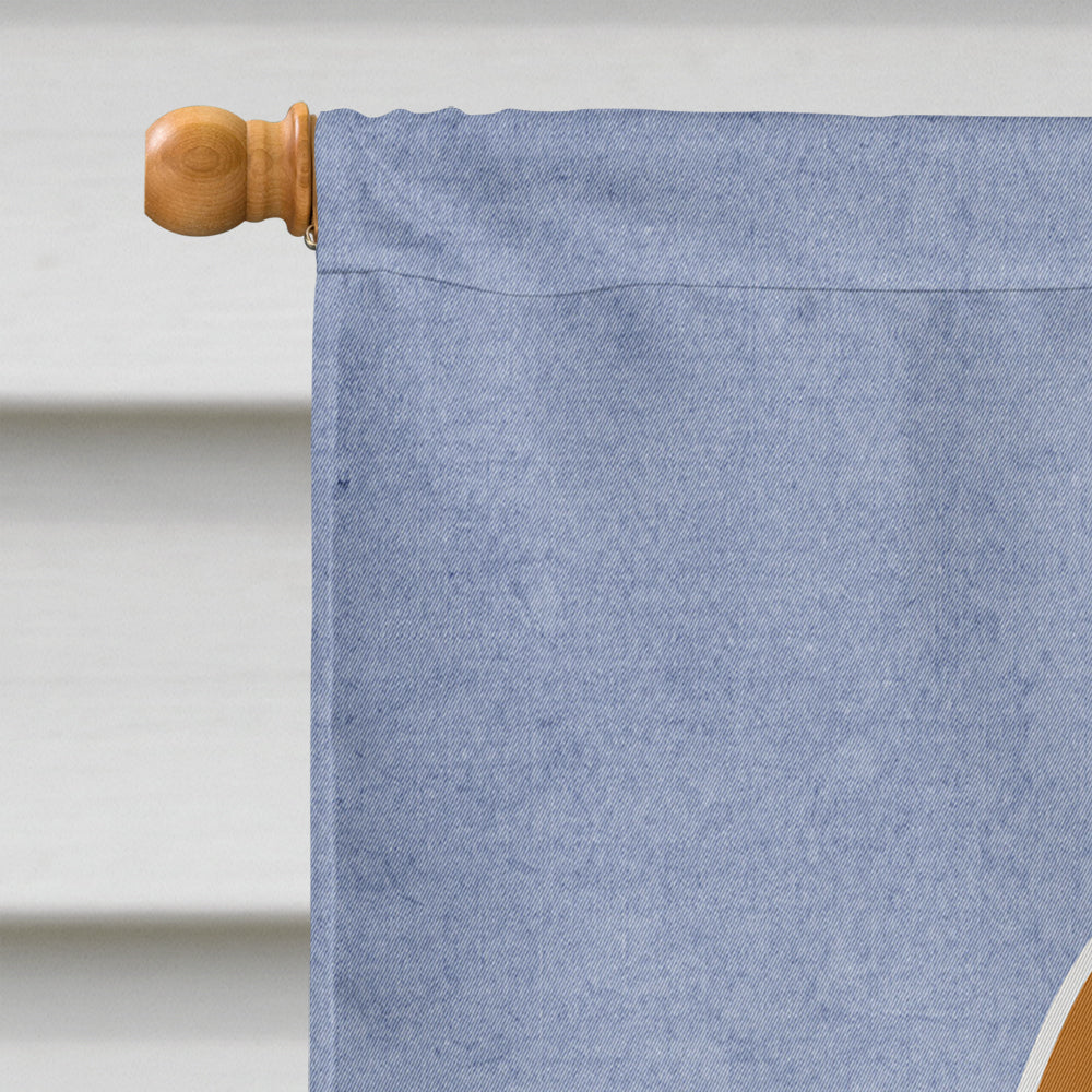 Cocker Spaniel Red Welcome House Flag 28x40 Porch Sleeve Pole Decorative Outside Yard Banner Artwork Wall Hanging, Polyester