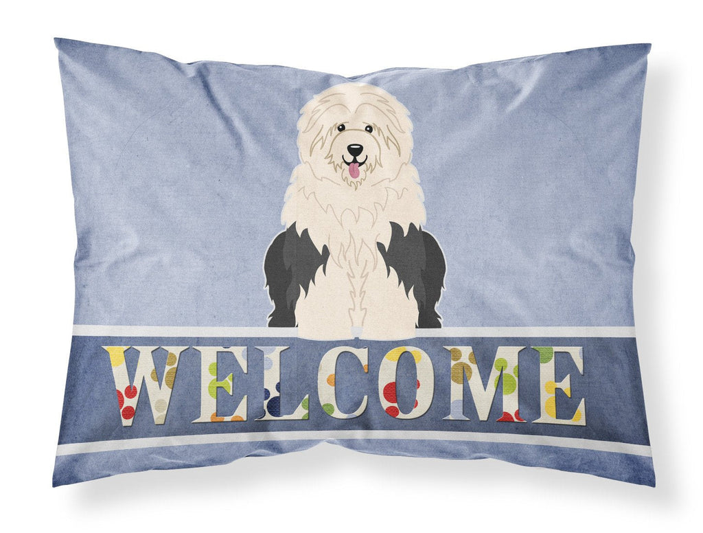 Old English Sheepdog Welcome Standard Pillowcase Lightweight Super Soft Easy Care Decorative Artwork Pillowcase, Standard
