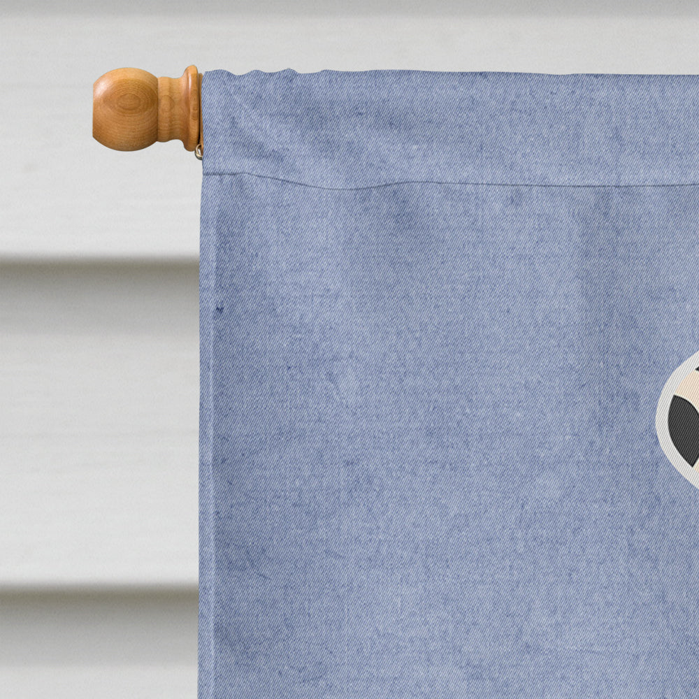 Dalmatian Welcome House Flag 28x40 Porch Sleeve Pole Decorative Outside Yard Banner Artwork Wall Hanging, Polyester