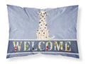 Dalmatian Welcome Standard Pillowcase Lightweight Super Soft Easy Care Decorative Artwork Pillowcase, Standard