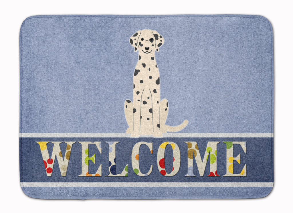 Dalmatian Welcome Memory Foam Kitchen Mat Machine Washable Anti-Fatigue Cushion Comfort Bath or Kitchen Rug