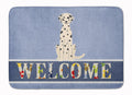 Dalmatian Welcome Memory Foam Kitchen Mat Machine Washable Anti-Fatigue Cushion Comfort Bath or Kitchen Rug
