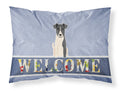 Smooth Fox Terrier Welcome Standard Pillowcase Lightweight Super Soft Easy Care Decorative Artwork Pillowcase, Standard