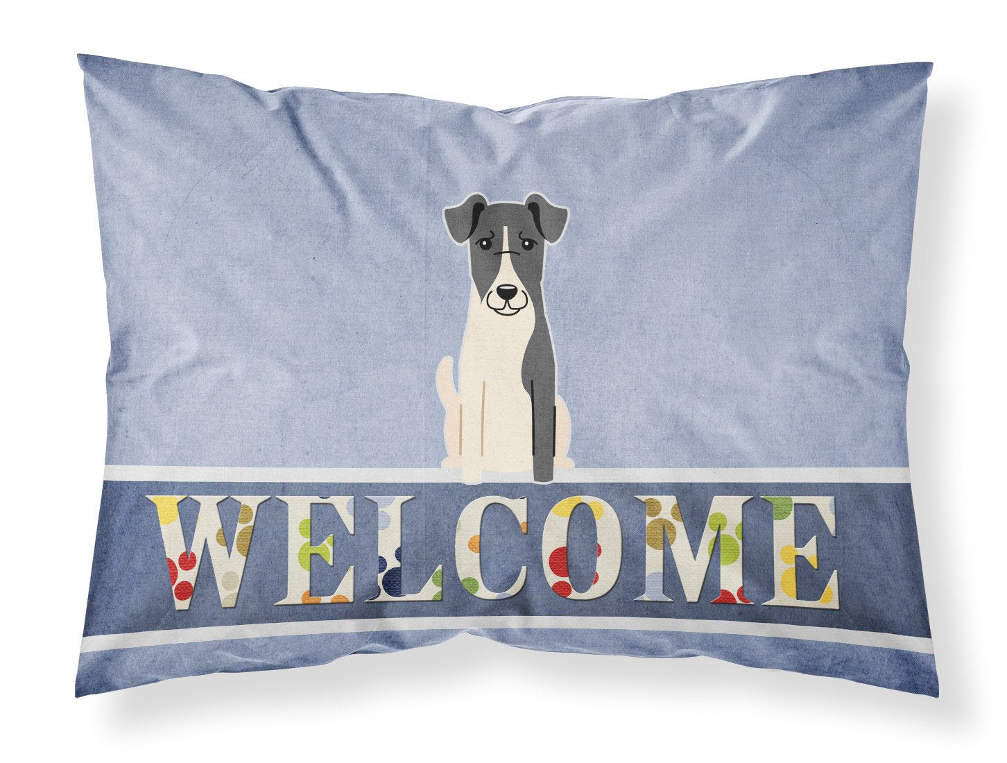 Smooth Fox Terrier Welcome Standard Pillowcase Lightweight Super Soft Easy Care Decorative Artwork Pillowcase, Standard