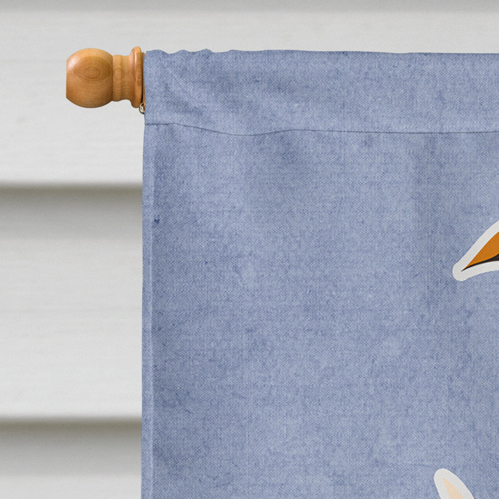 Whippet Welcome House Flag 28x40 Porch Sleeve Pole Decorative Outside Yard Banner Artwork Wall Hanging, Polyester