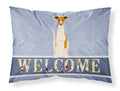 Whippet Welcome Standard Pillowcase Lightweight Super Soft Easy Care Decorative Artwork Pillowcase, Standard