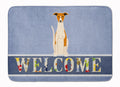 Whippet Welcome Memory Foam Kitchen Mat Machine Washable Anti-Fatigue Cushion Comfort Bath or Kitchen Rug