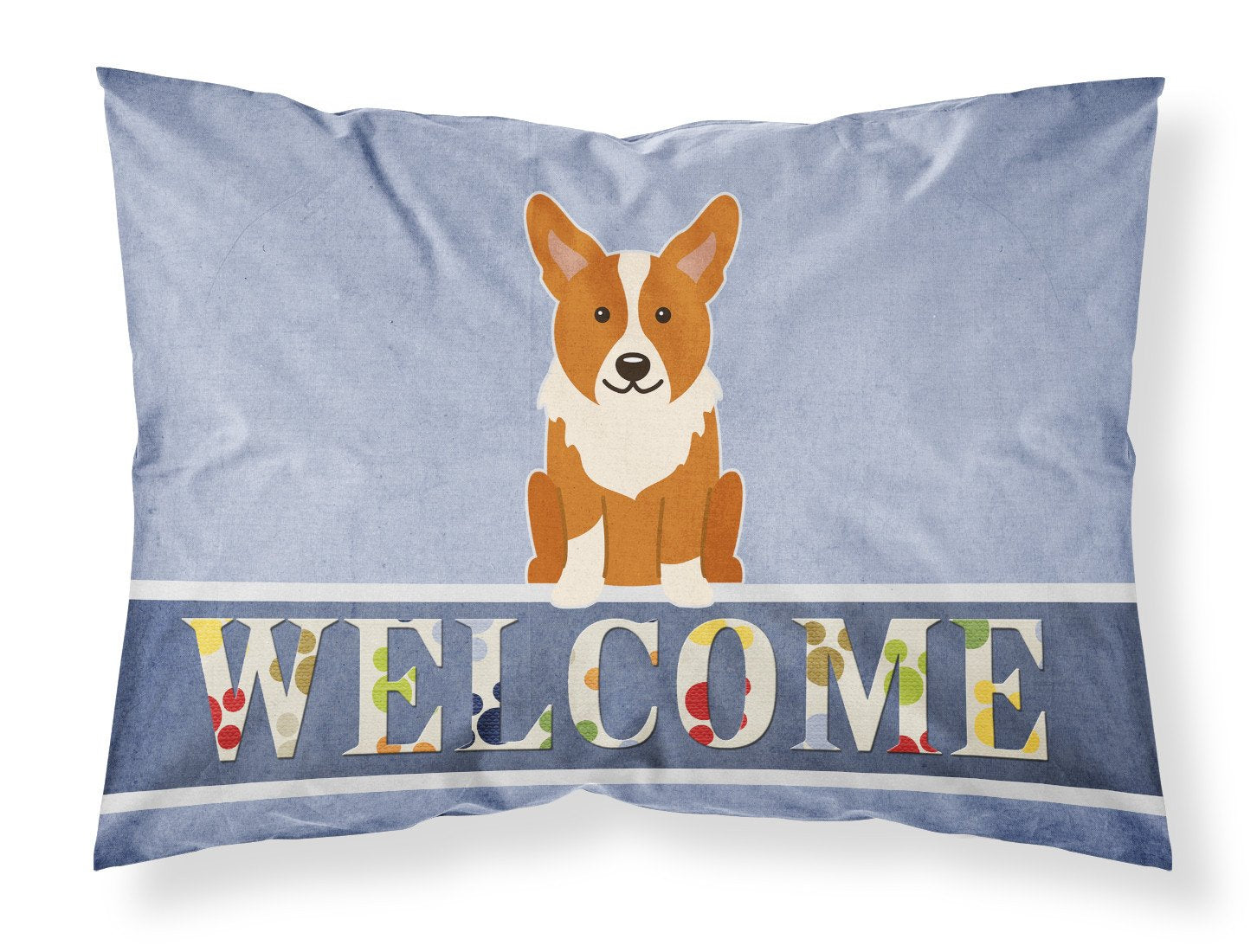 Corgi Welcome Standard Pillowcase Lightweight Super Soft Easy Care Decorative Artwork Pillowcase, Standard