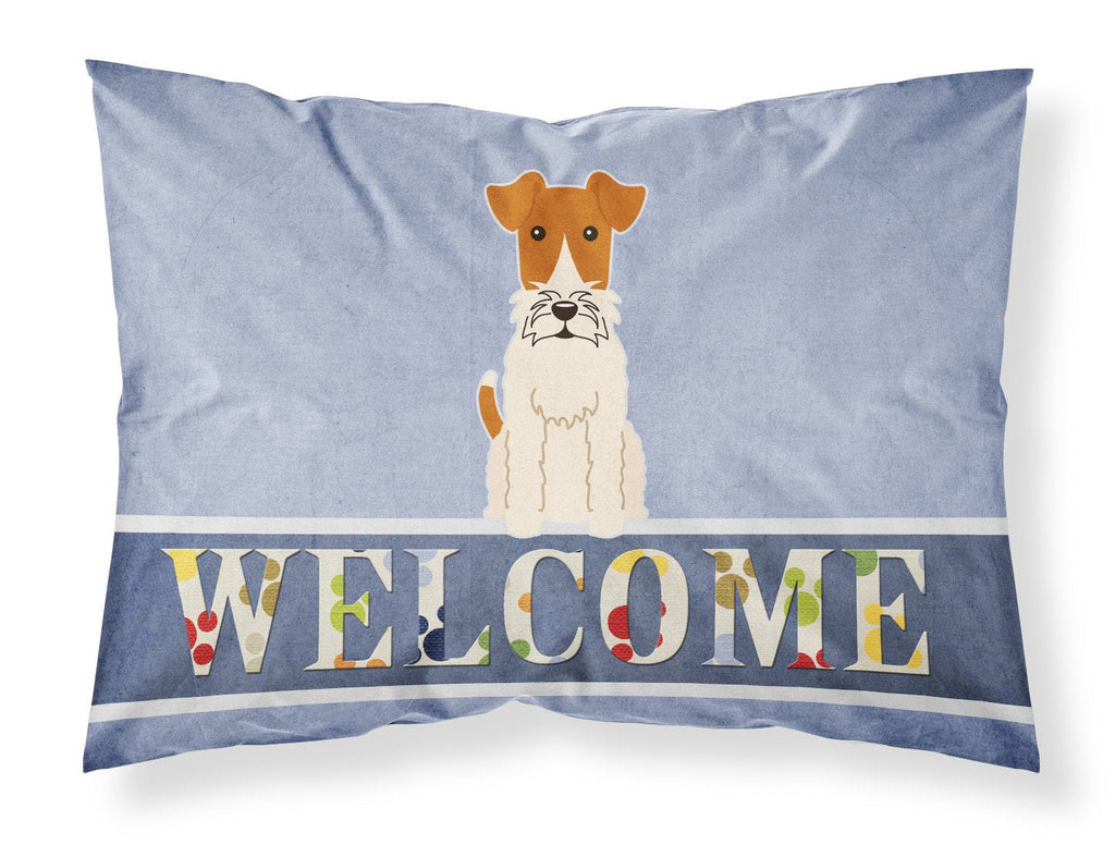 Wire Fox Terrier Welcome Standard Pillowcase Lightweight Super Soft Easy Care Decorative Artwork Pillowcase, Standard