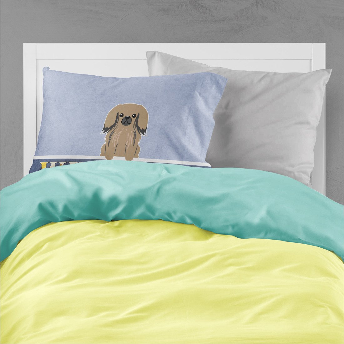 Pekingese Tan Welcome Standard Pillowcase Lightweight Super Soft Easy Care Decorative Artwork Pillowcase, Standard