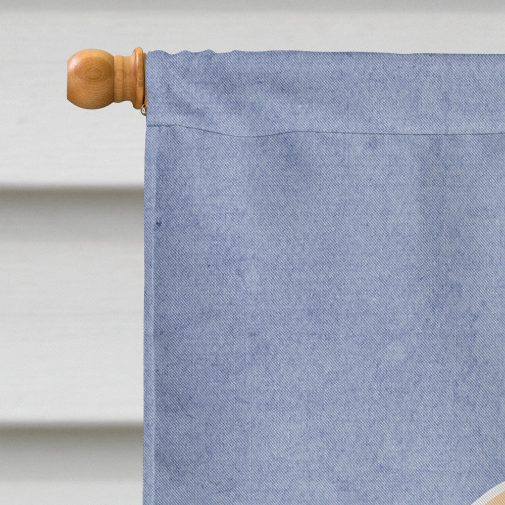 Pekingese Fawn Sable Welcome House Flag 28x40 Porch Sleeve Pole Decorative Outside Yard Banner Artwork Wall Hanging, Polyester