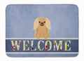 Pekingese Fawn Sable Welcome Memory Foam Kitchen Mat Machine Washable Anti-Fatigue Cushion Comfort Bath or Kitchen Rug