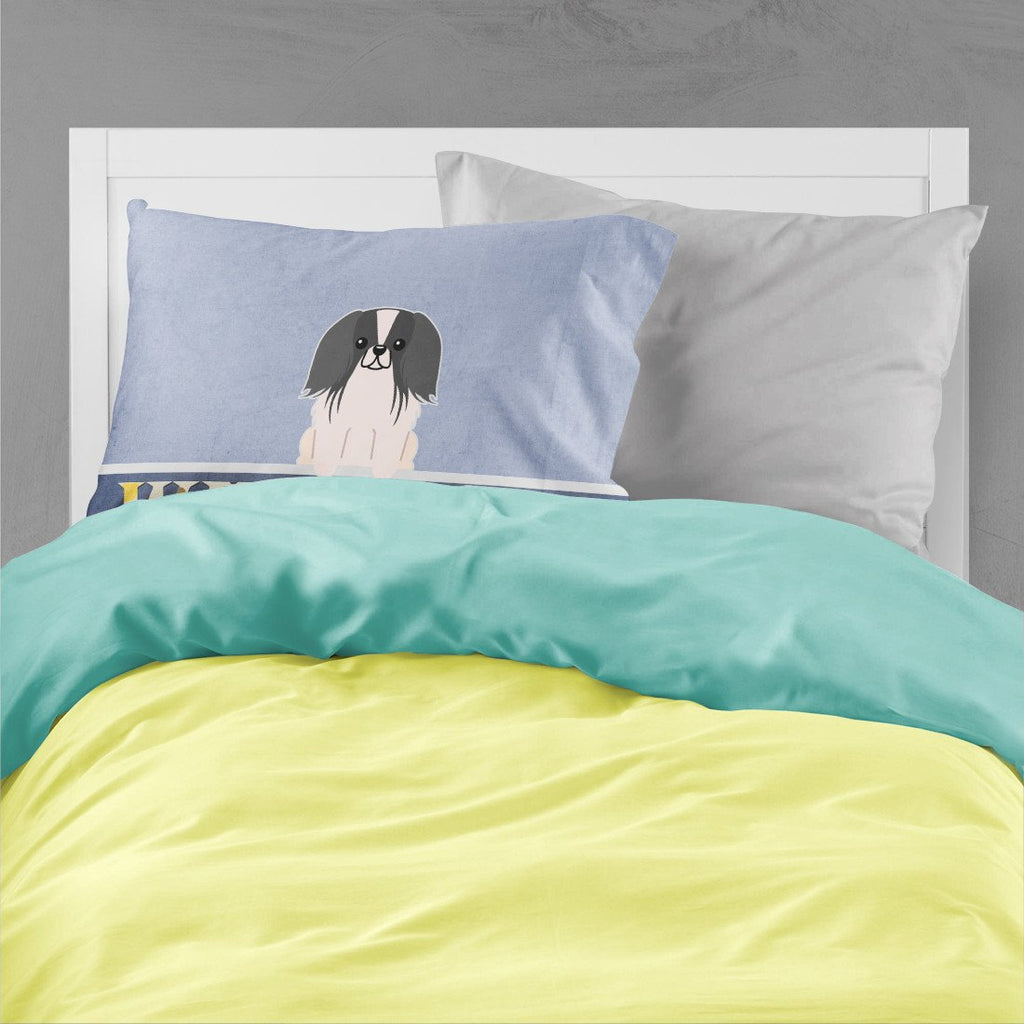 Pekingese Black White Welcome Standard Pillowcase Lightweight Super Soft Easy Care Decorative Artwork Pillowcase, Standard