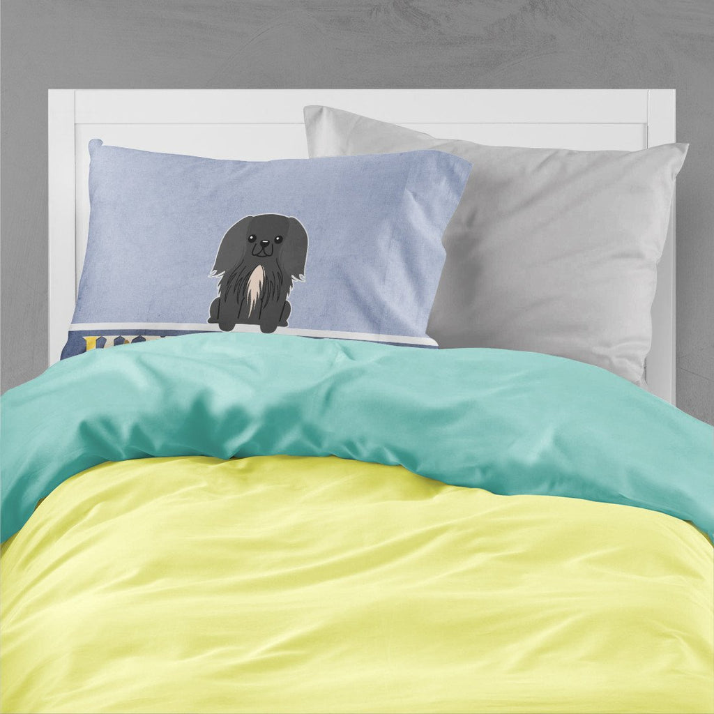 Pekingese Black Welcome Standard Pillowcase Lightweight Super Soft Easy Care Decorative Artwork Pillowcase, Standard