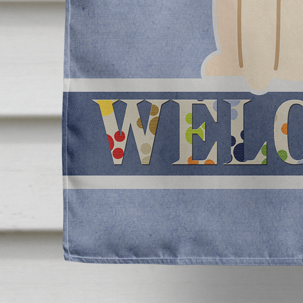 Jack Russell Terrier Welcome House Flag 28x40 Porch Sleeve Pole Decorative Outside Yard Banner Artwork Wall Hanging, Polyester