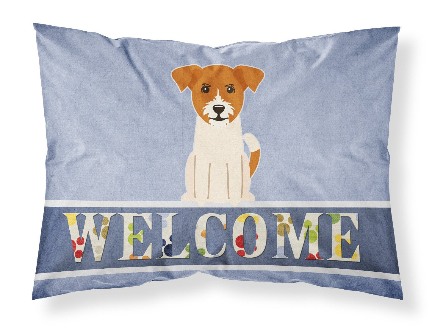 Jack Russell Terrier Welcome Standard Pillowcase Lightweight Super Soft Easy Care Decorative Artwork Pillowcase, Standard