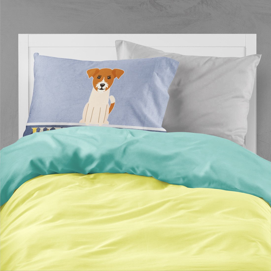 Jack Russell Terrier Welcome Standard Pillowcase Lightweight Super Soft Easy Care Decorative Artwork Pillowcase, Standard
