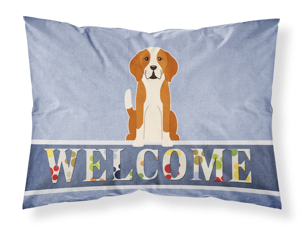 English Foxhound Welcome Standard Pillowcase Lightweight Super Soft Easy Care Decorative Artwork Pillowcase, Standard