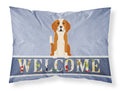 English Foxhound Welcome Standard Pillowcase Lightweight Super Soft Easy Care Decorative Artwork Pillowcase, Standard