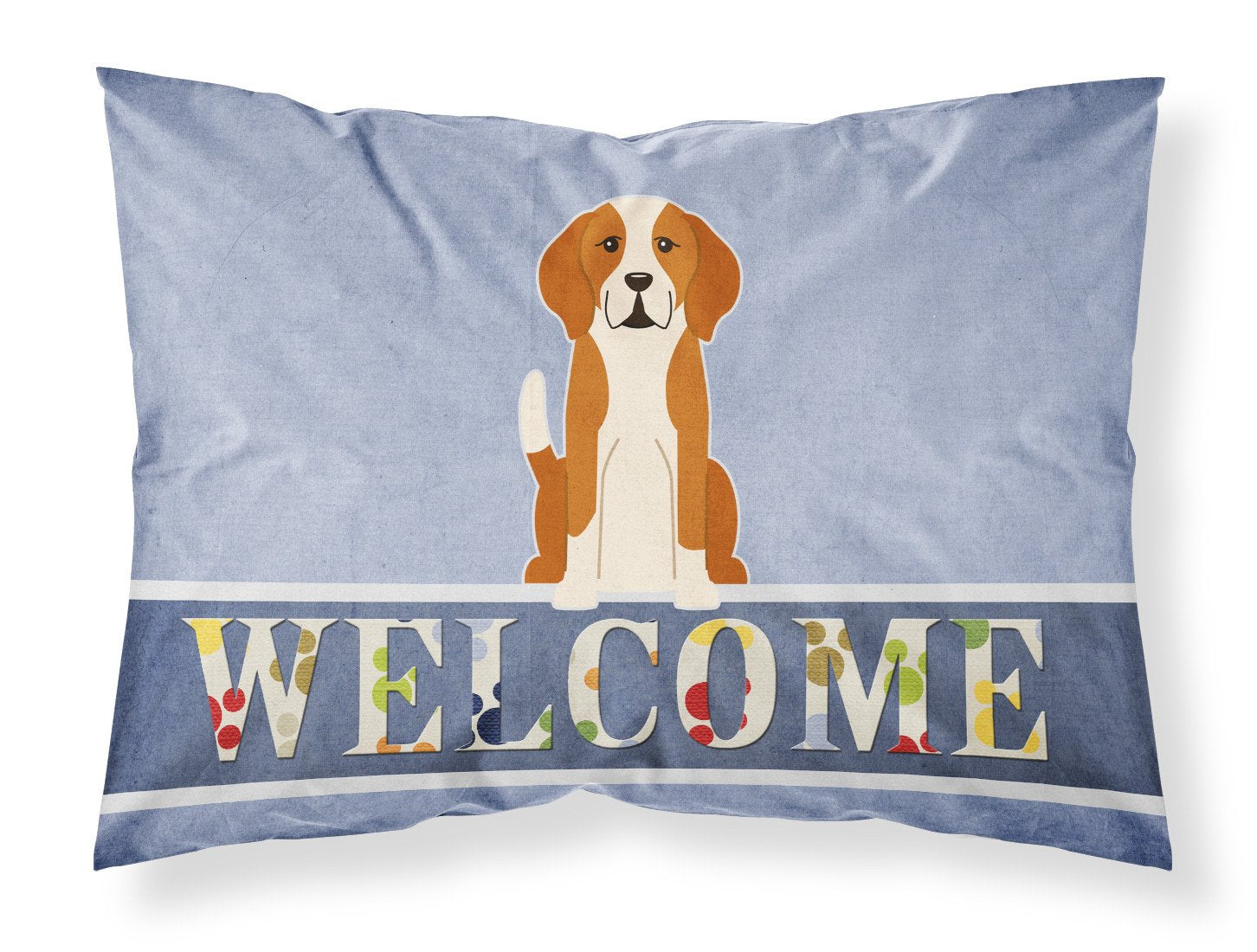 English Foxhound Welcome Standard Pillowcase Lightweight Super Soft Easy Care Decorative Artwork Pillowcase, Standard