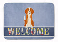 English Foxhound Welcome Memory Foam Kitchen Mat Machine Washable Anti-Fatigue Cushion Comfort Bath or Kitchen Rug