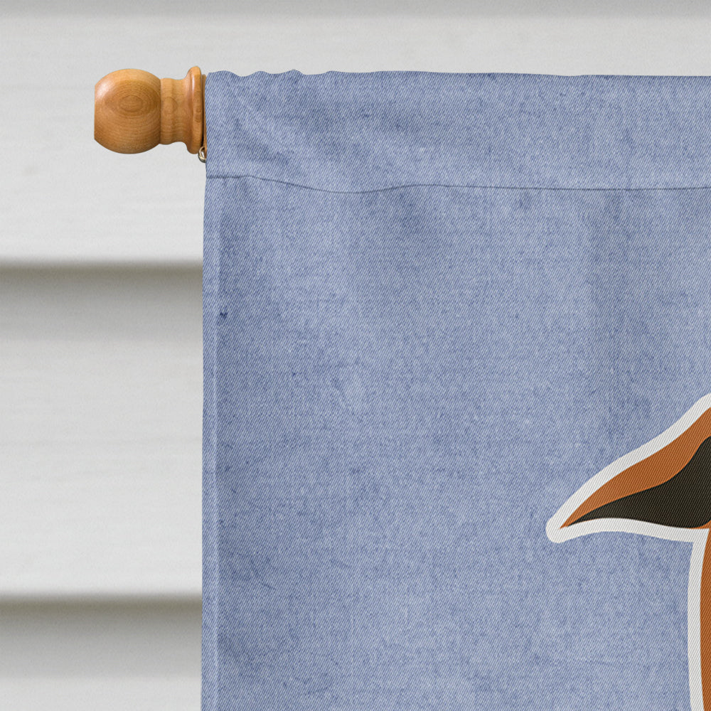 Chinese Chongqing Dog Welcome House Flag 28x40 Porch Sleeve Pole Decorative Outside Yard Banner Artwork Wall Hanging, Polyester