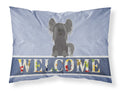 Chinese Crested Black Welcome Standard Pillowcase Lightweight Super Soft Easy Care Decorative Artwork Pillowcase, Standard