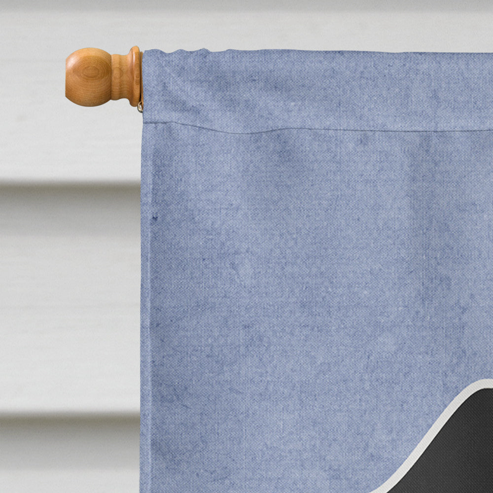 Wire Haired Dachshund Black Tan Welcome House Flag 28x40 Porch Sleeve Pole Decorative Outside Yard Banner Artwork Wall Hanging, Polyester