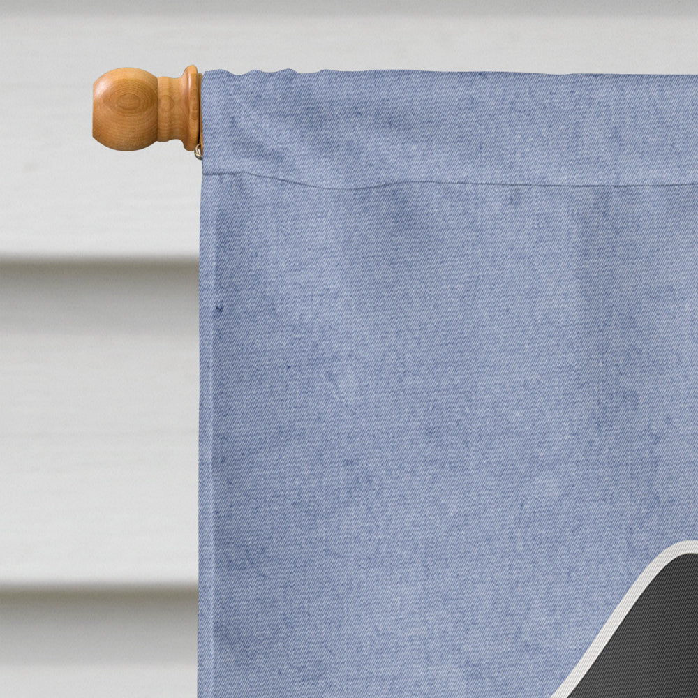 Wire Haired Dachshund Dapple Welcome House Flag 28x40 Porch Sleeve Pole Decorative Outside Yard Banner Artwork Wall Hanging, Polyester