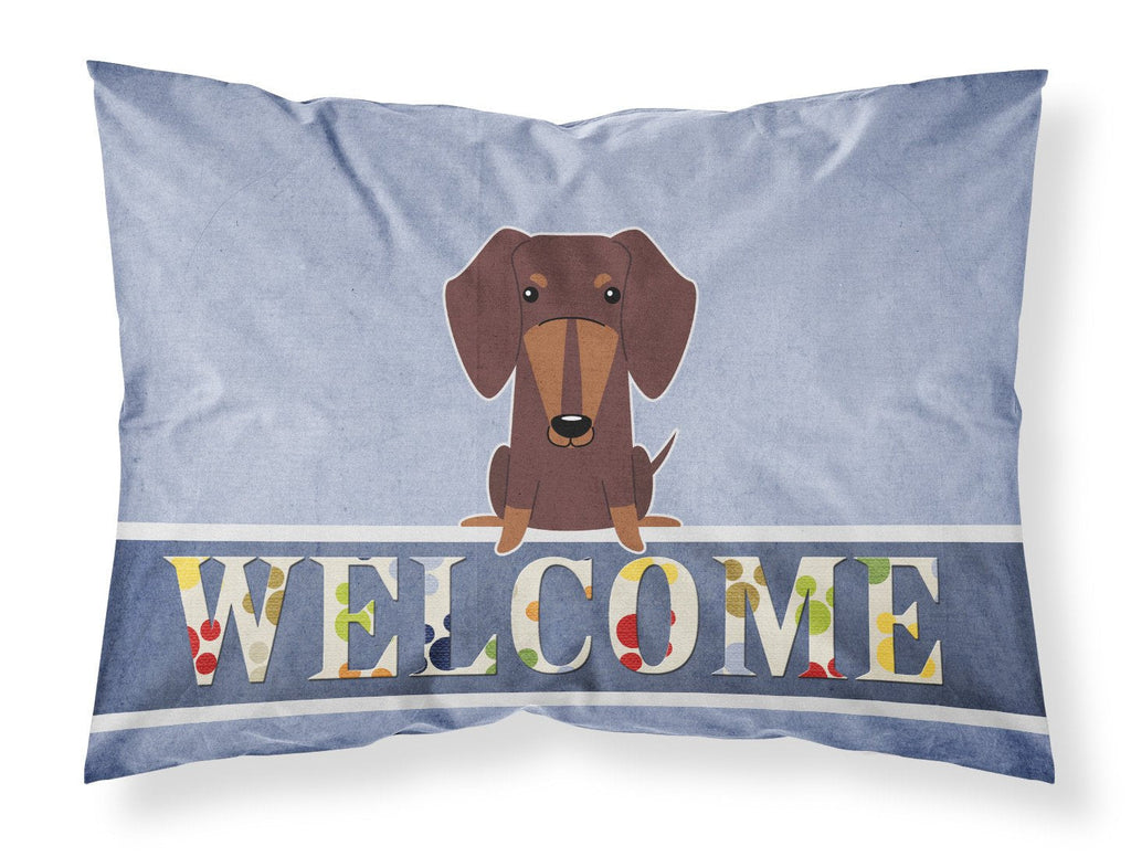 Dachshund Chocolate Welcome Standard Pillowcase Lightweight Super Soft Easy Care Decorative Artwork Pillowcase, Standard