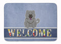 Chow Chow Blue Welcome Memory Foam Kitchen Mat Machine Washable Anti-Fatigue Cushion Comfort Bath or Kitchen Rug