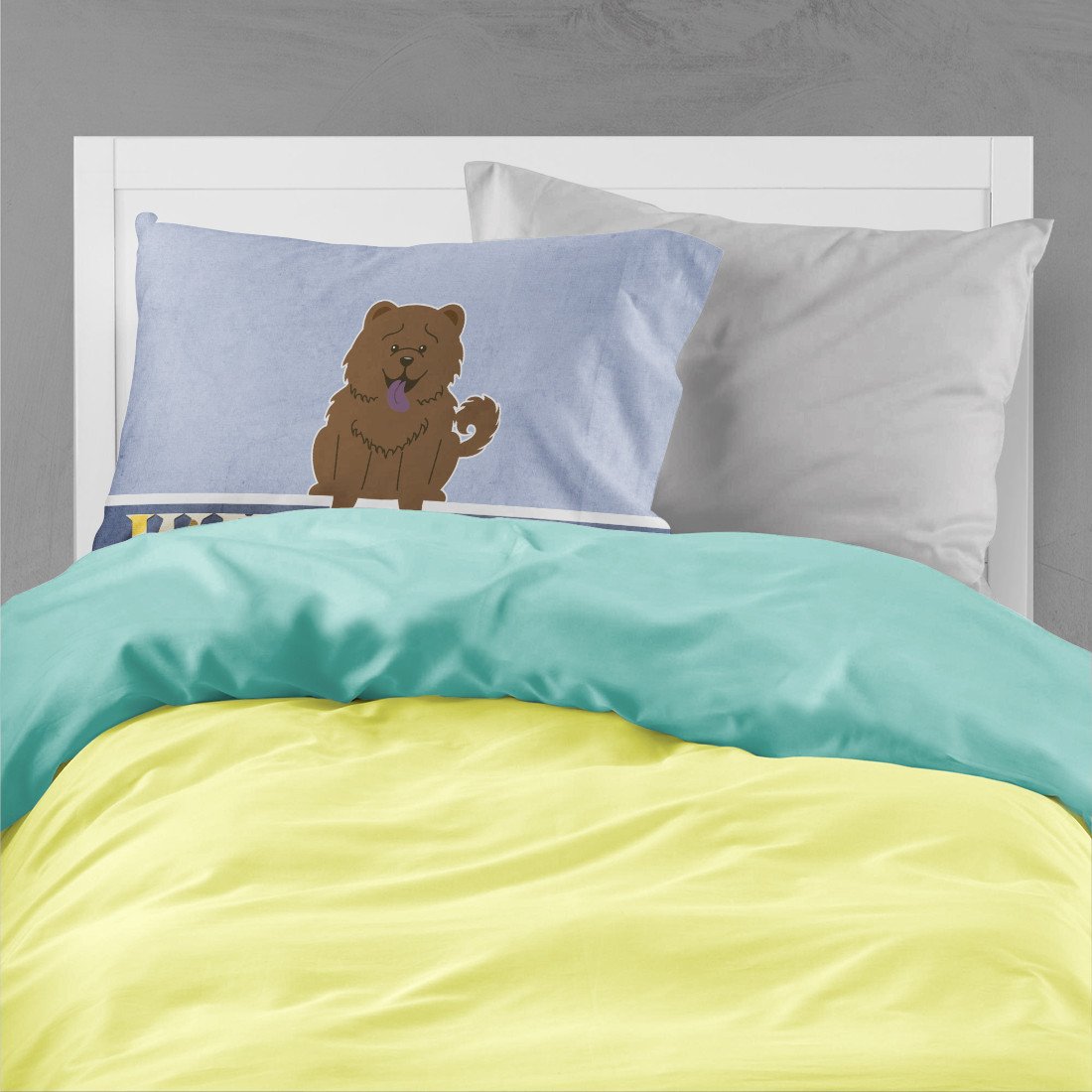 Chow Chow Chocolate Welcome Standard Pillowcase Lightweight Super Soft Easy Care Decorative Artwork Pillowcase, Standard