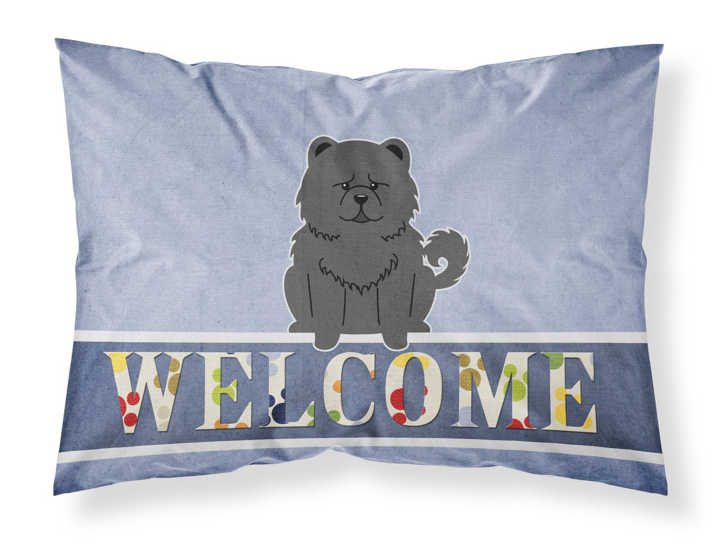 Chow Chow Black Welcome Standard Pillowcase Lightweight Super Soft Easy Care Decorative Artwork Pillowcase, Standard