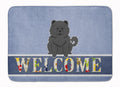 Chow Chow Black Welcome Memory Foam Kitchen Mat Machine Washable Anti-Fatigue Cushion Comfort Bath or Kitchen Rug