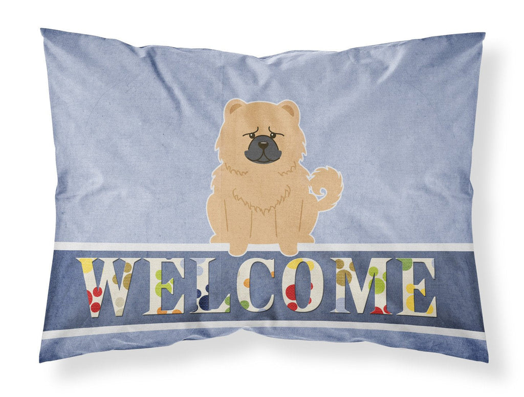 Chow Chow Cream Welcome Standard Pillowcase Lightweight Super Soft Easy Care Decorative Artwork Pillowcase, Standard