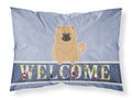 Chow Chow Cream Welcome Standard Pillowcase Lightweight Super Soft Easy Care Decorative Artwork Pillowcase, Standard