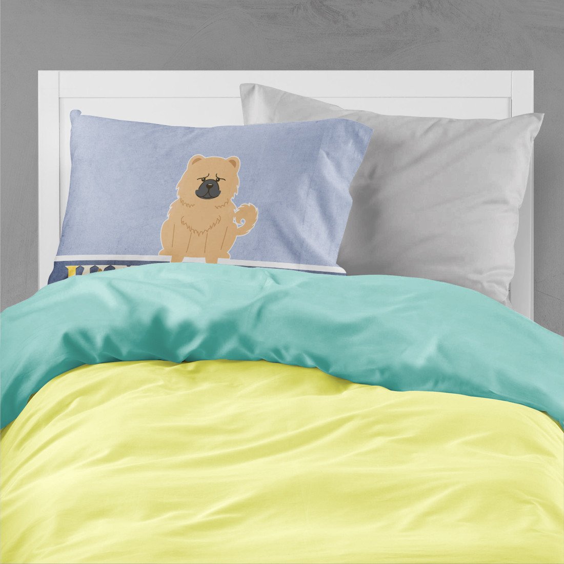 Chow Chow Cream Welcome Standard Pillowcase Lightweight Super Soft Easy Care Decorative Artwork Pillowcase, Standard