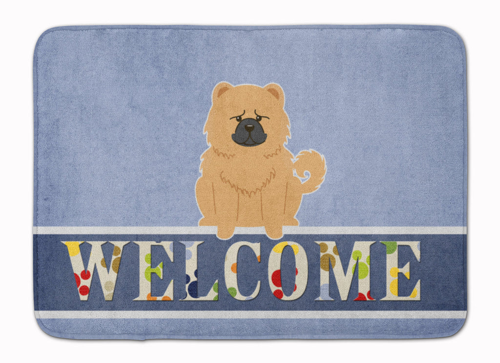 Chow Chow Cream Welcome Memory Foam Kitchen Mat Machine Washable Anti-Fatigue Cushion Comfort Bath or Kitchen Rug