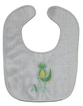 Alphabet A for Alligator Baby Bib Easy-Clean Baby Bib Baby Feeding Accessory Baby Mealtime Essential, 10 x 13, Multicolor