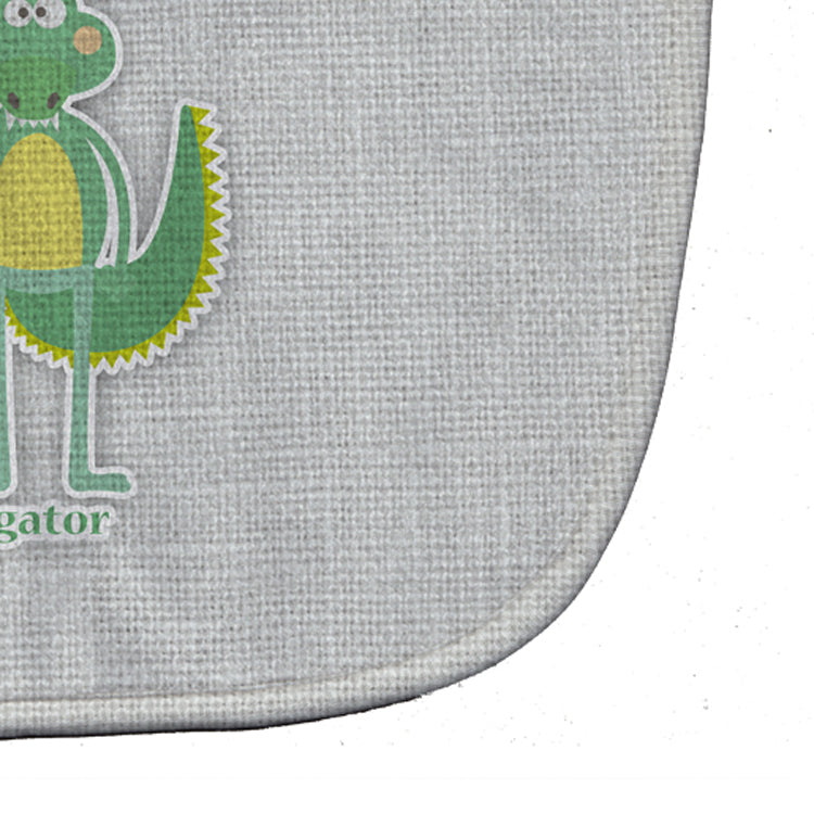 Alphabet A for Alligator Baby Bib Easy-Clean Baby Bib Baby Feeding Accessory Baby Mealtime Essential, 10 x 13, Multicolor